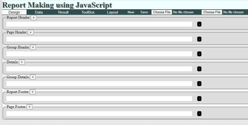Report Making at Browser Level @ NoWheelJS.com